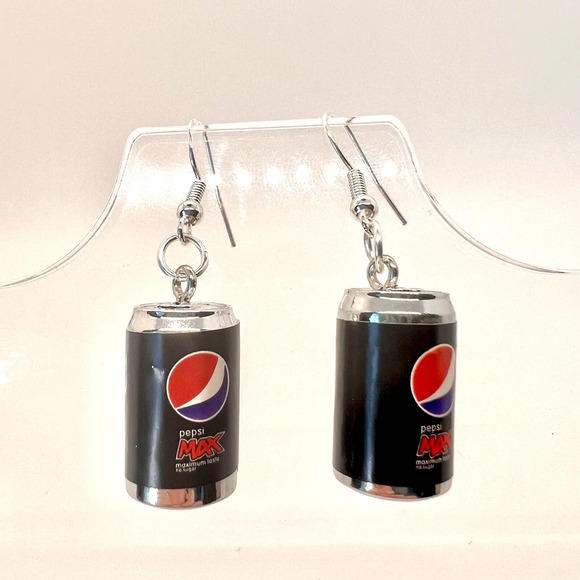 Pepsi Max Earrings - Pepsi Cans - Drink Earrings - Novelty Earrings - Pop Soda - Picture 1 of 8